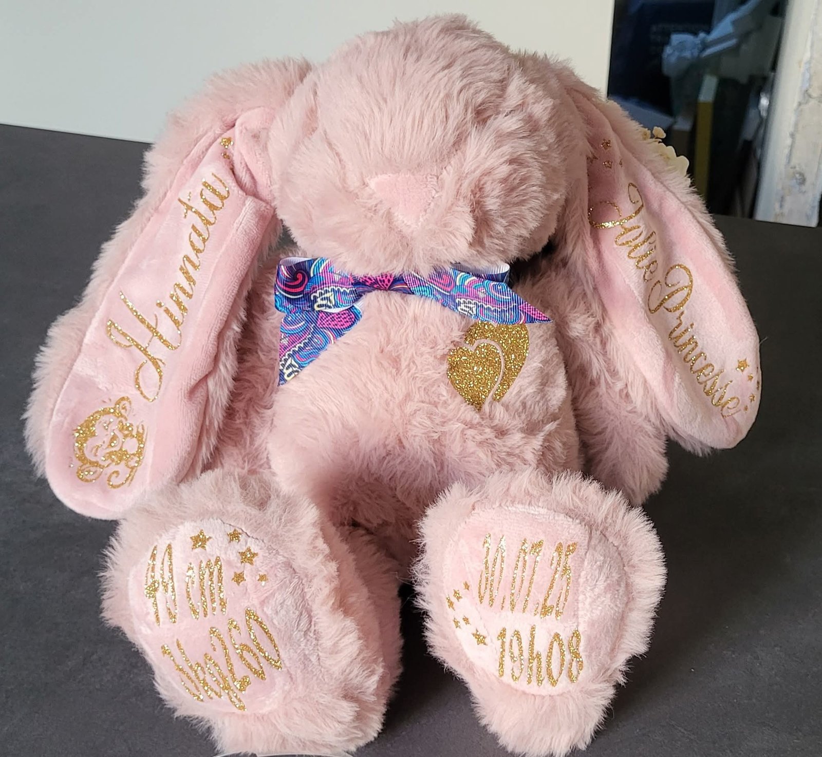 Peluche gros lapin personnalisable – Image 2
