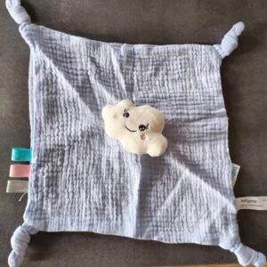 Doudou personnalisable bleu nuage