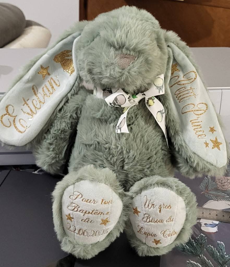 Peluche gros lapin personnalisable – Image 3