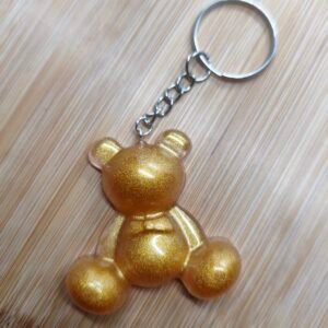 Adorable Porte Clé Ourson Assis