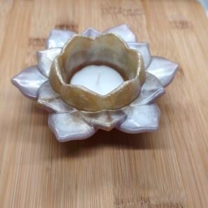 Bougeoirs fleurs et lotus