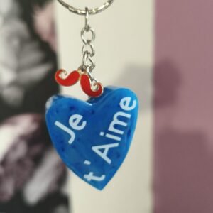 Porte clé Cœur Message