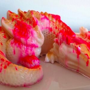 Dragon Couché en Résine Époxy