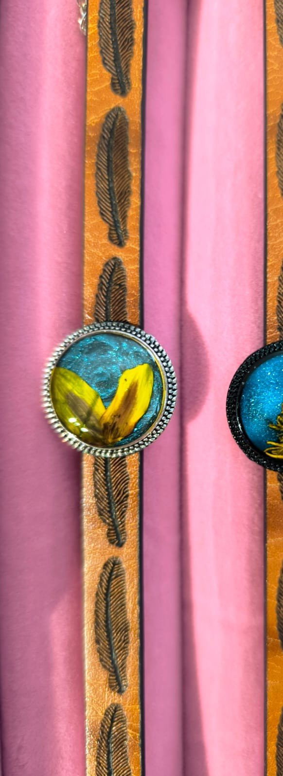 Bracelet Cuir fleurs – Image 7