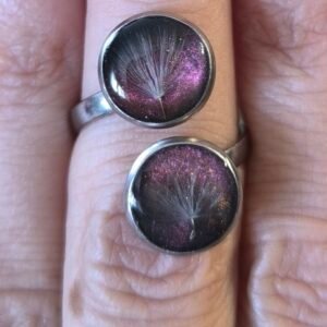 Bague Argentée Réglable Double