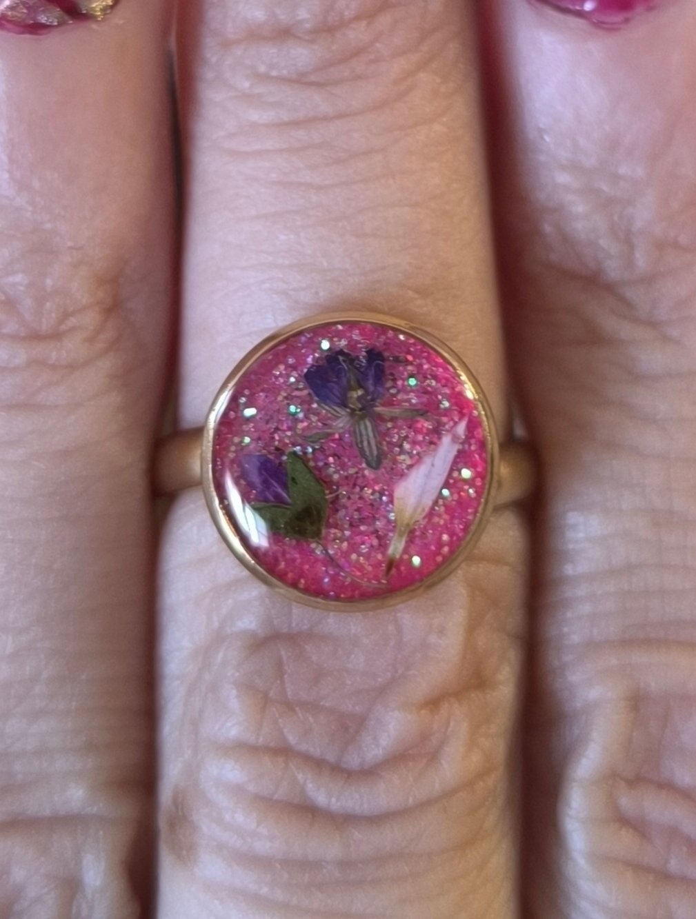 Bague Doré Réglable en Acier Inoxydable – Image 2