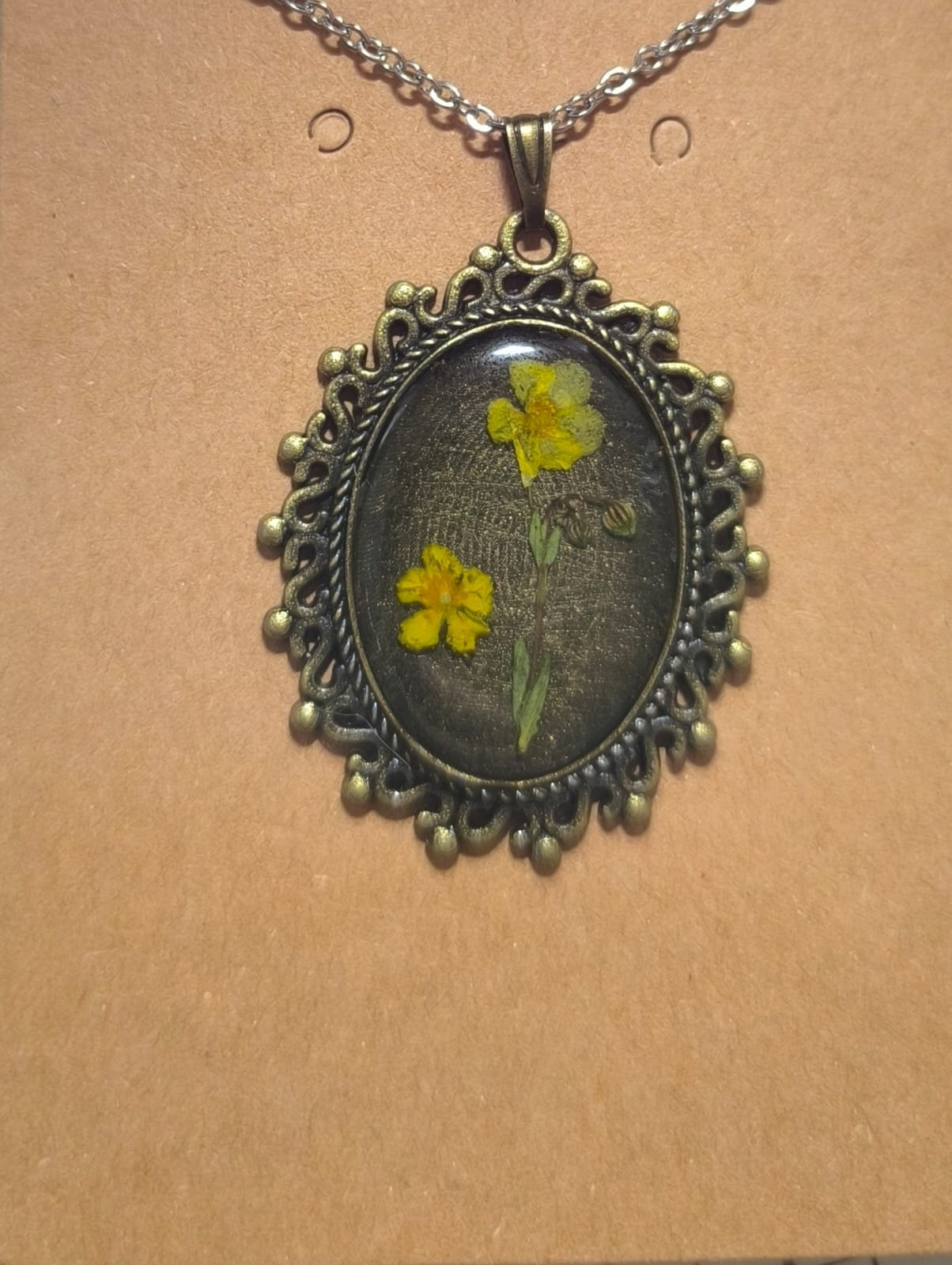 Collier fleurs Bronze – Image 2